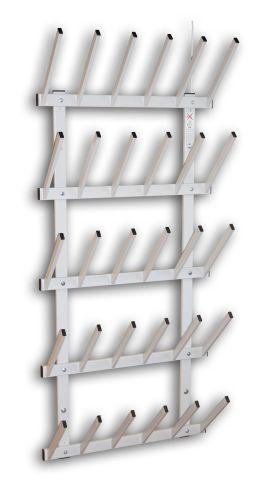 Boot dryer for 15 pairs of boots, light gray varnished